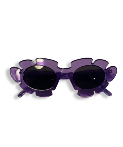 Lunettes Fleur Violettes Verres Fumés