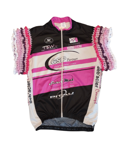 Cycliste Mauve Manches Crochet