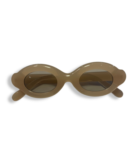 Lunettes Rondes Blanches Verres Transparents