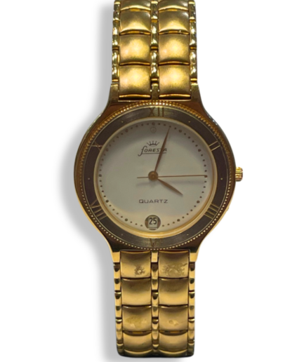 Foresta Montre Vintage – Bracelet Articulé Doré