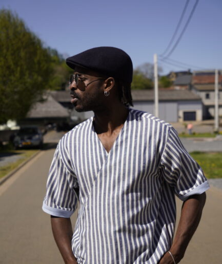 Tshinanu Chemise Lignée Bleu/Blanc