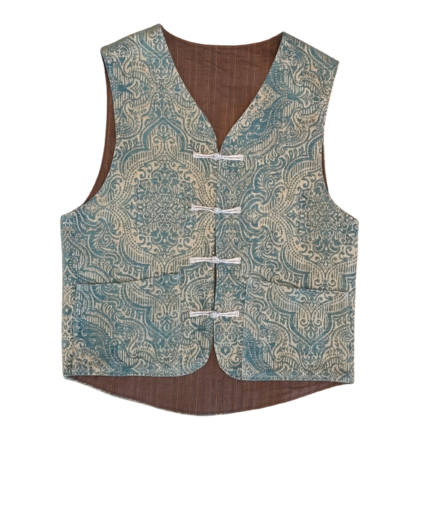 Tshinanu Gilet Sans Manche Tapisserie Blue