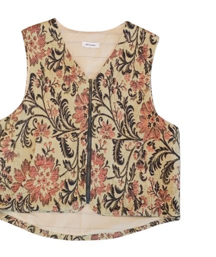 Tshinanu Gilet Sans Manche Tapisserie Garden